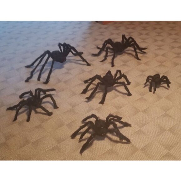 Halloween Spider Decorations, 6 Pack Giant Spider Outdoor...